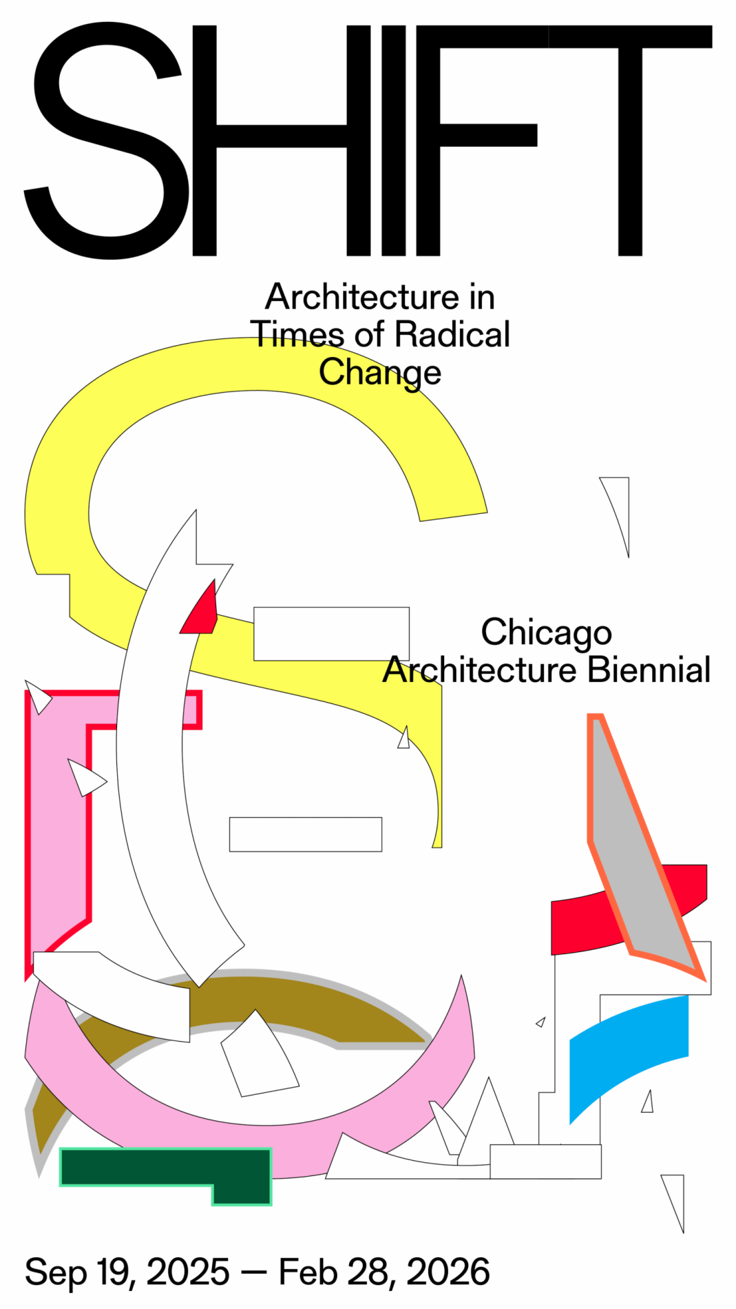 Web banner for SHIFT: Architecture in Times of Radical Change