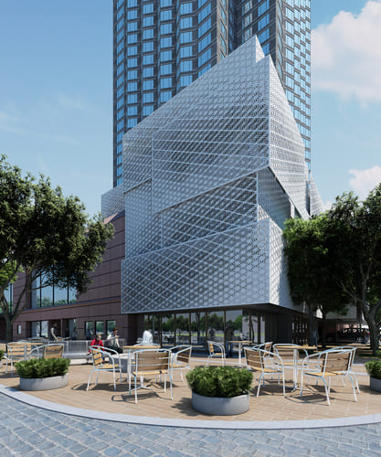 Asian Art Museum extension, Dallas, competition-winning proposal