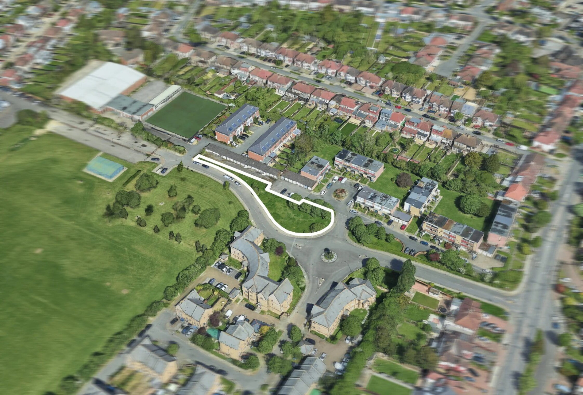 Pellatt Road, south-east view