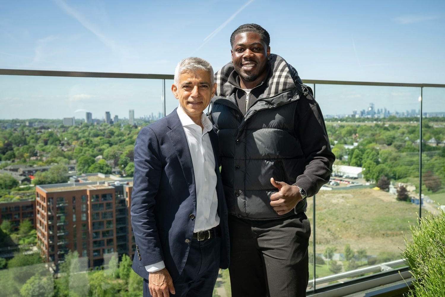 Noris Obijiaku with Sadiq Khan, Mayor of London