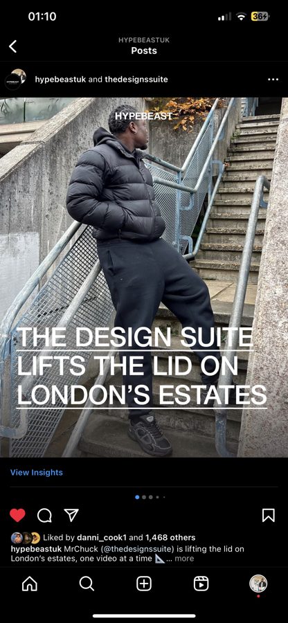 Hypebeast UK Instagram repost: The Design Suite lifts the lid on London's estates