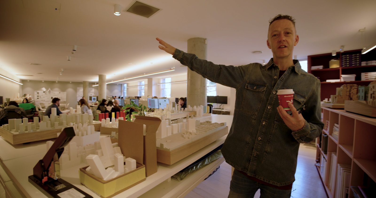 Architectural models in the studio