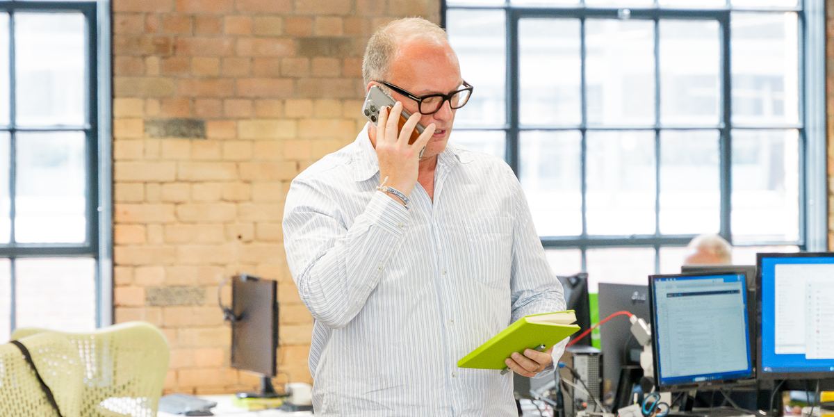 A Bespoke consultant on a call