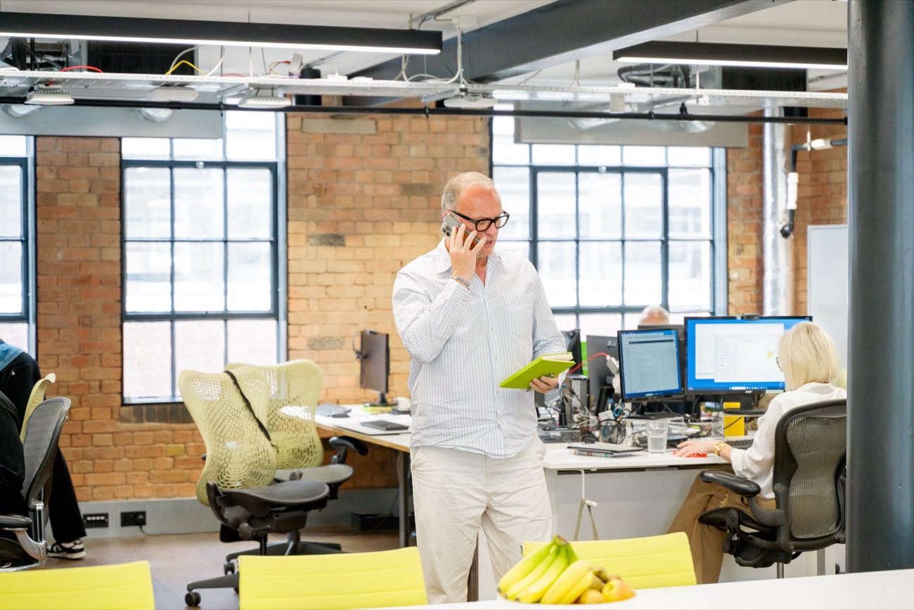 A consultant on a call about a senior appointment