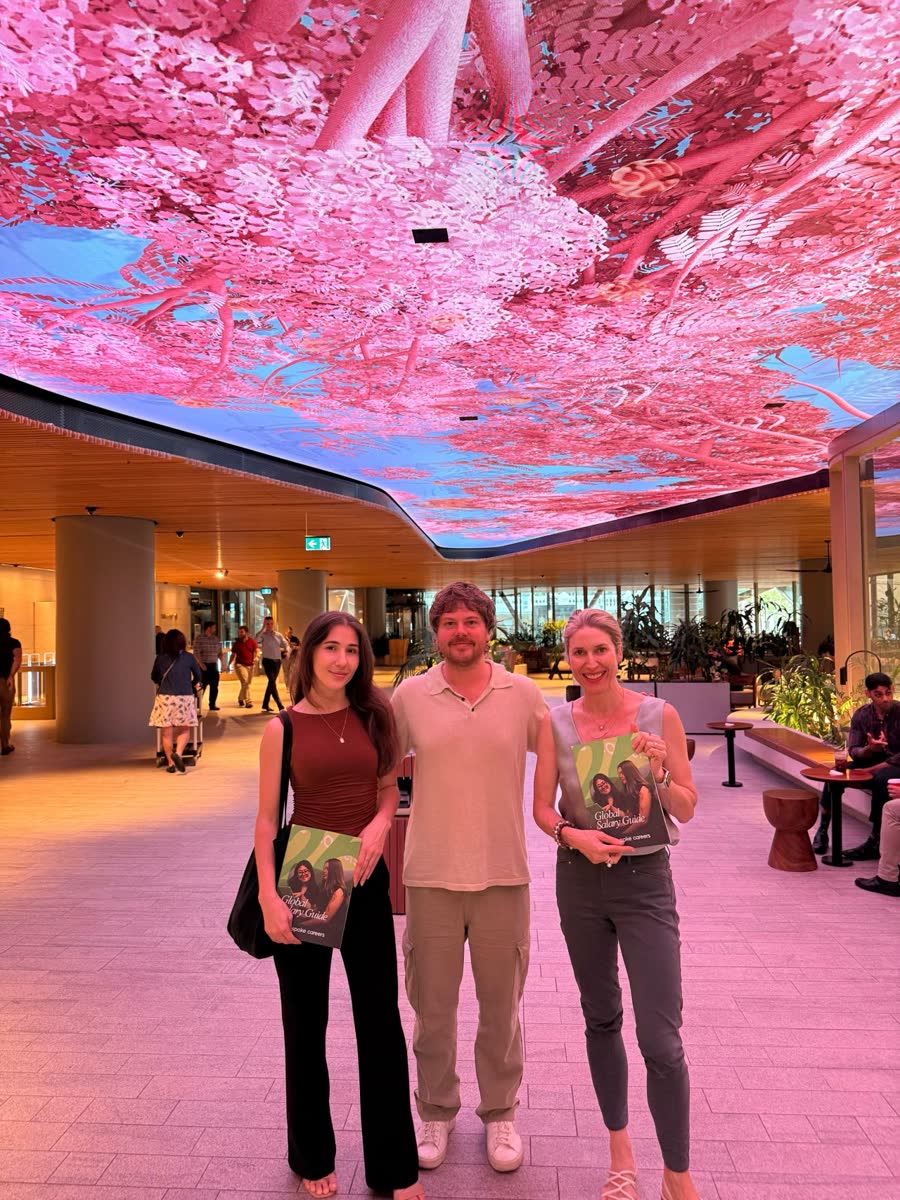Three of the Bespoke Brisbane team visiting a client