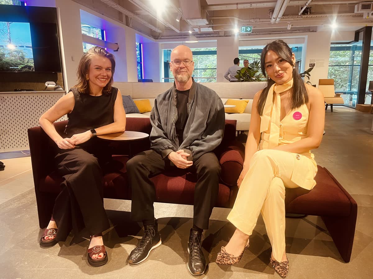 Three of the Bespoke Melbourne team visiting a client studio