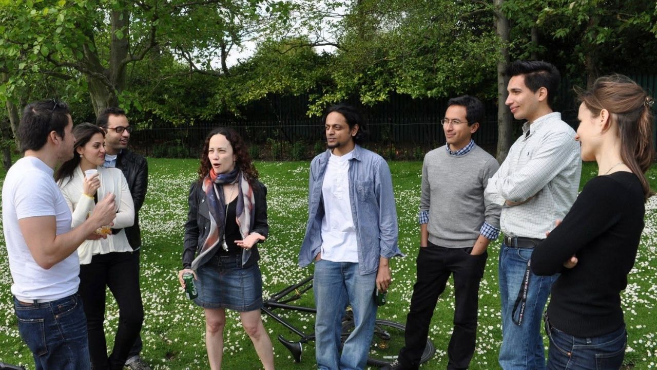 Shajay Bhooshan with the Design Research Lab community
