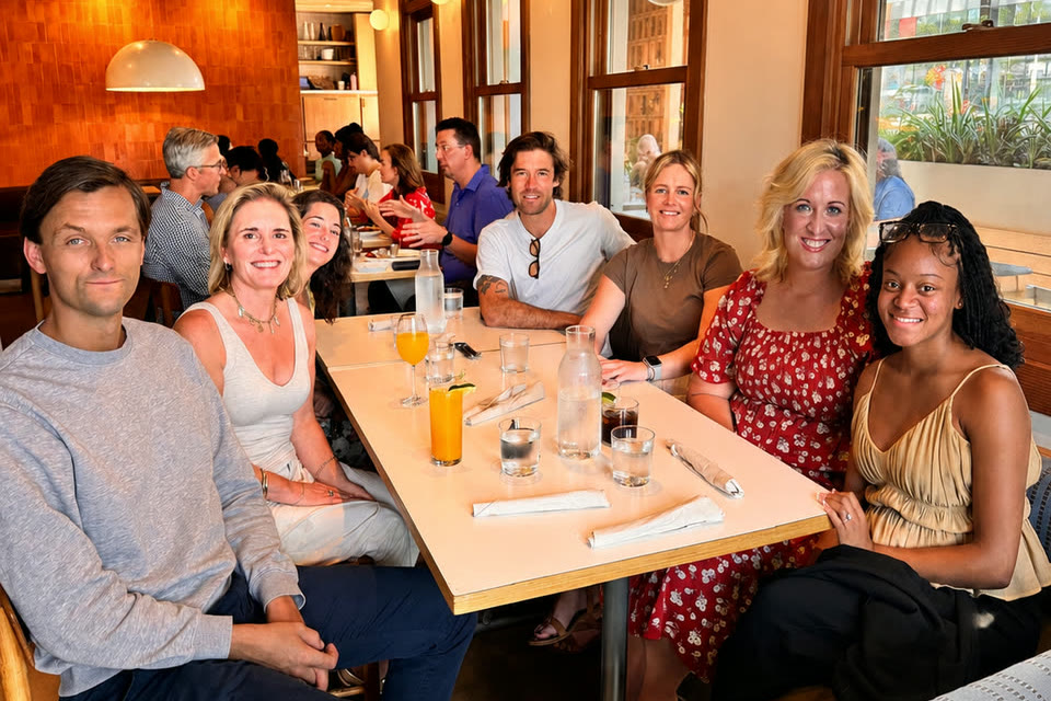 The Bespoke Careers Texas team out for dinner in Austin