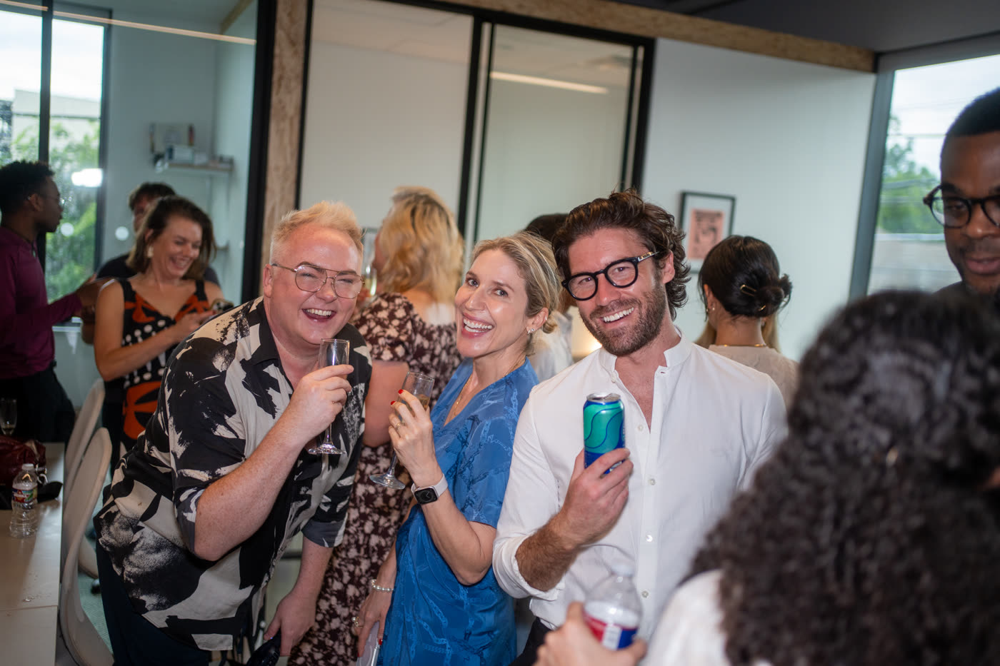 The Bespoke team at a client party in Austin