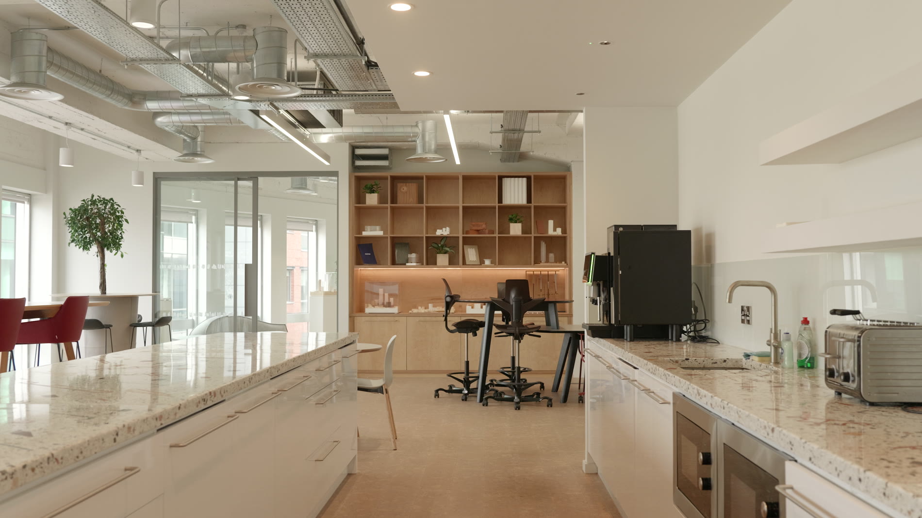 The studio kitchen