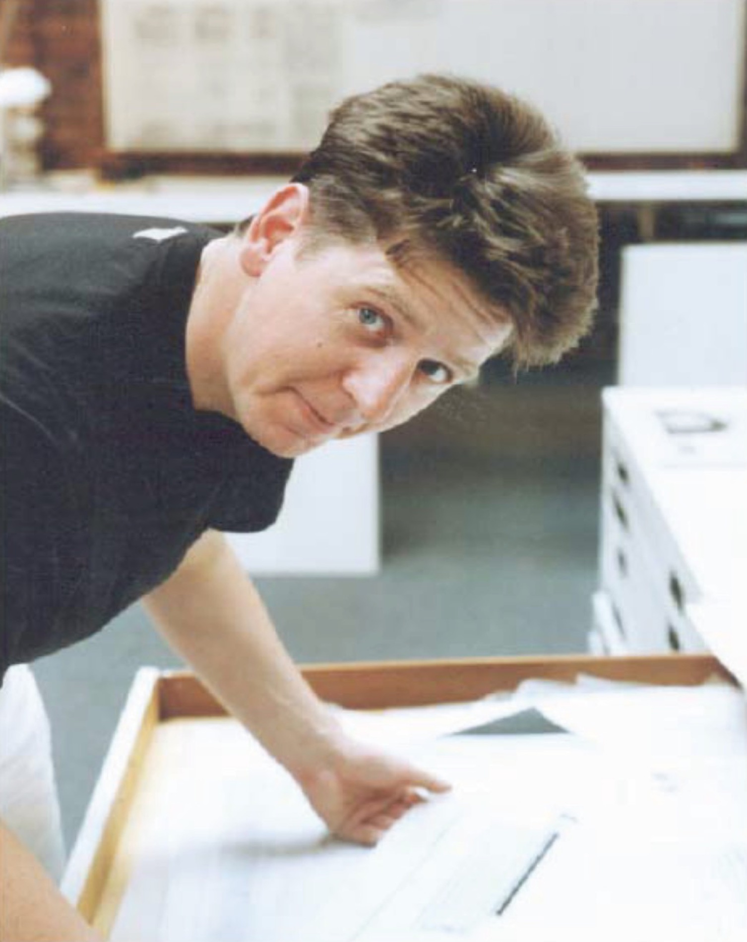 Ian Simpson in the early years of the practice