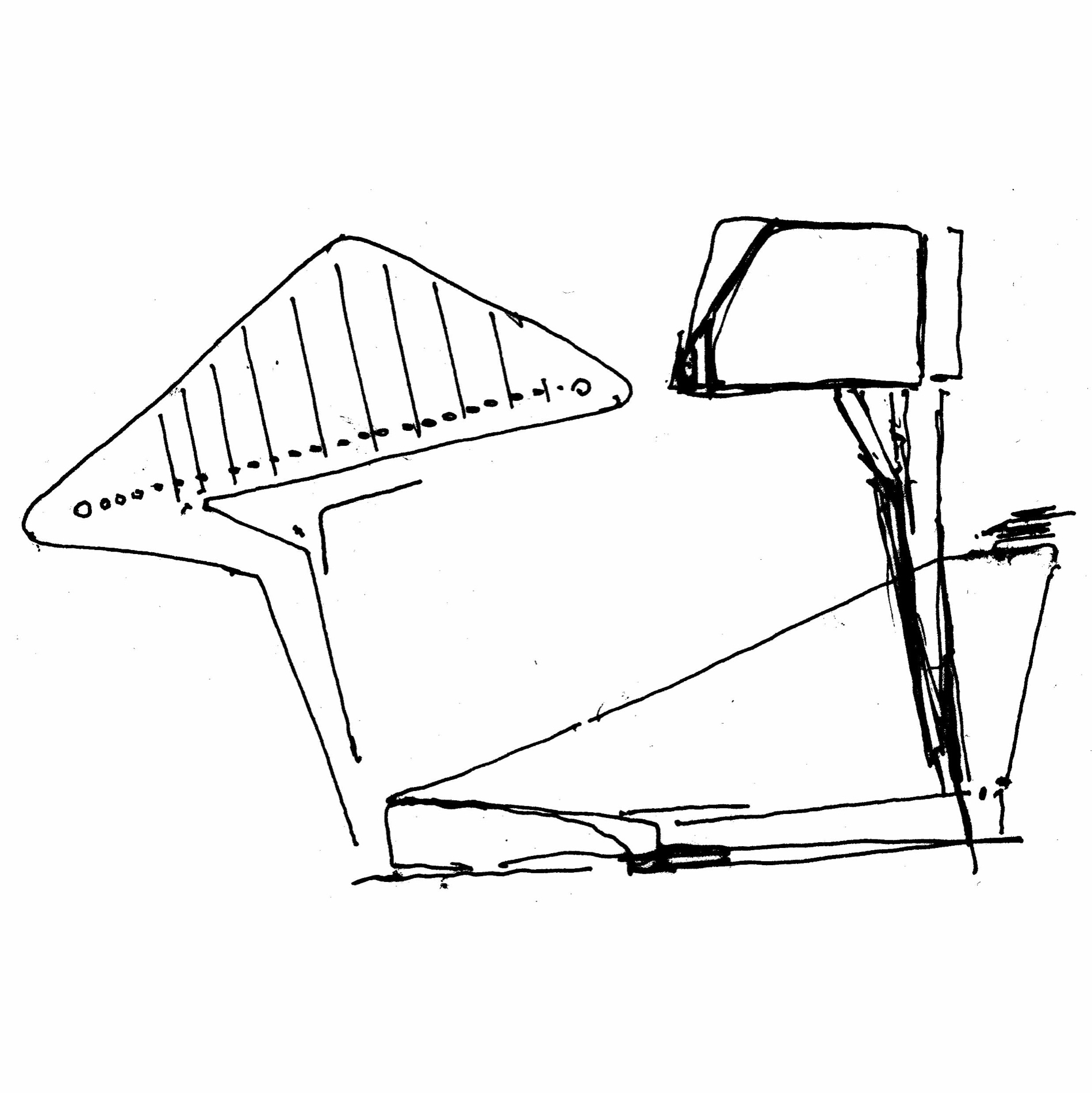 Ian Simpson's first sketch for Urbis