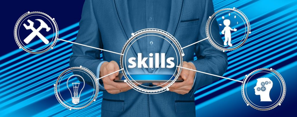 Skills, courses and training