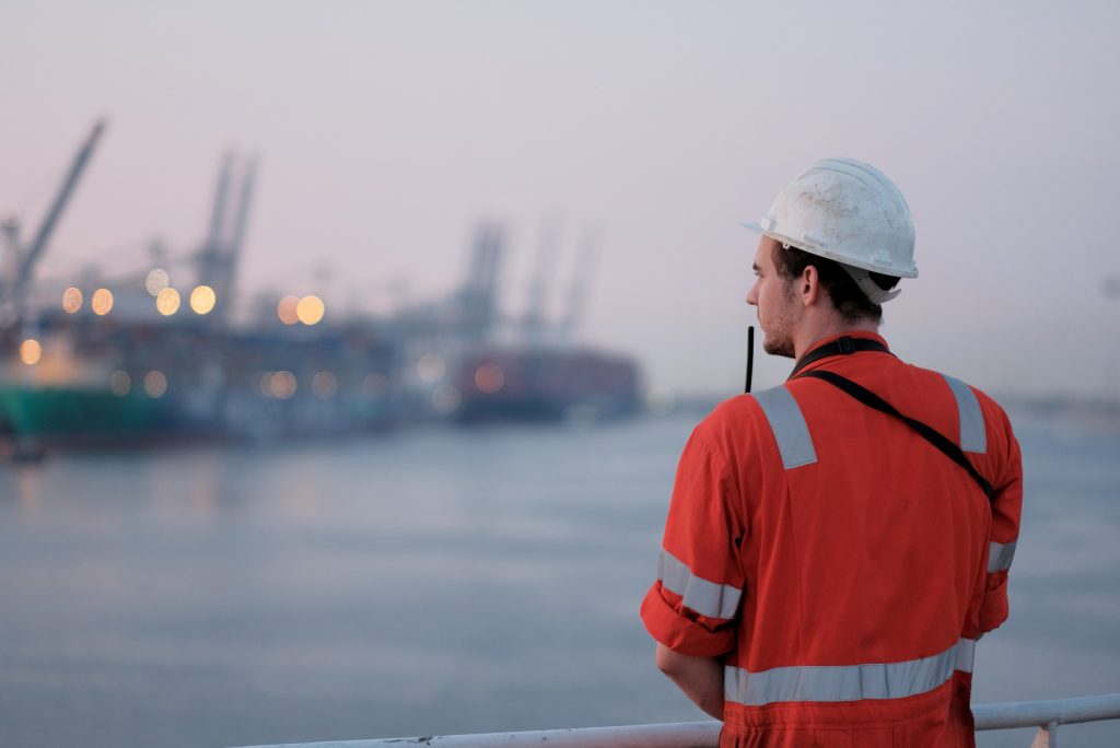 Offshore Worker Looking Out to Sea, Precise Consultants