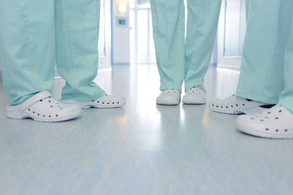Healthcare workers' shoes