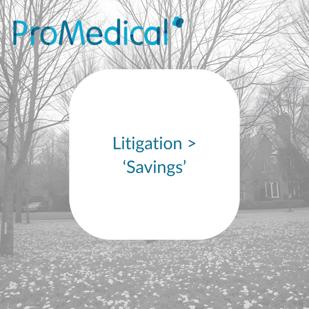 7. Litigation - Savings
