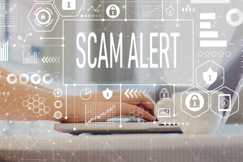 Scam Alert stock image